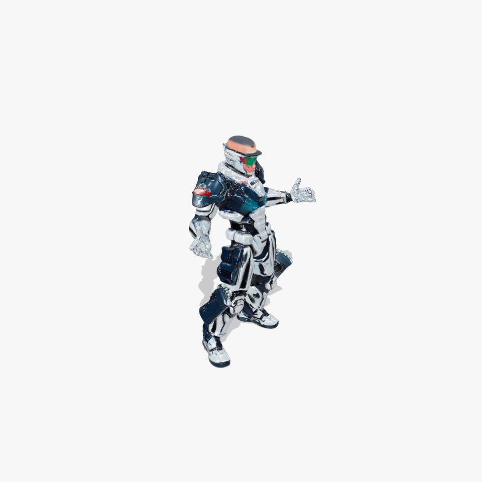 Futuristic Combat Soldier Rigged and Animated D Model